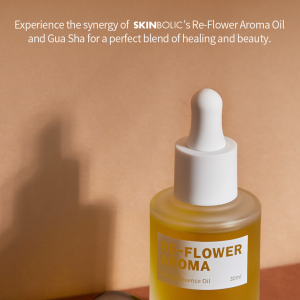 SKINBOLIC Re-flower Massage Set(Idio Gua Sha 2pc & Re-Flower Aroma Oil 30mL)